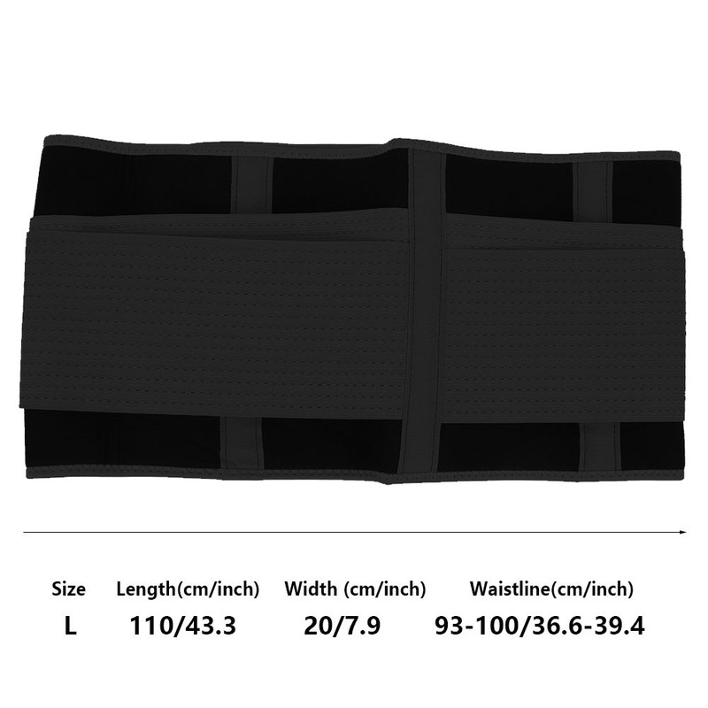 Breathable Mesh Support Exercise Belt Adjustable Waistband Fitness Waist ProtectorBlack