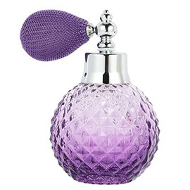 Yangland 110ML Vintage Crystal Spray Perfume Bottle White Short Atomizer Refillable Glass