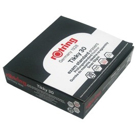 Newell Brands 36 x Rotring Tikky 30 Exam Standard Pencil Erasers - Rapid, Residue-Free Erasing with No Smears or Marks [Pack of 36, Black], (R13)