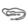 Unbranded Men Black Metal Wallet Chain Links 2 Strands Keychain