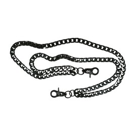 Unbranded Men Black Metal Wallet Chain Links 2 Strands Keychain Motorcycle Biker Accessory