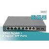 DIGITUS Network Switch - 10-Port - Gigabit Ethernet - Unmanaged