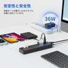 JESWO USB Hub Powered USB 3.0 Hub with 7 Ports