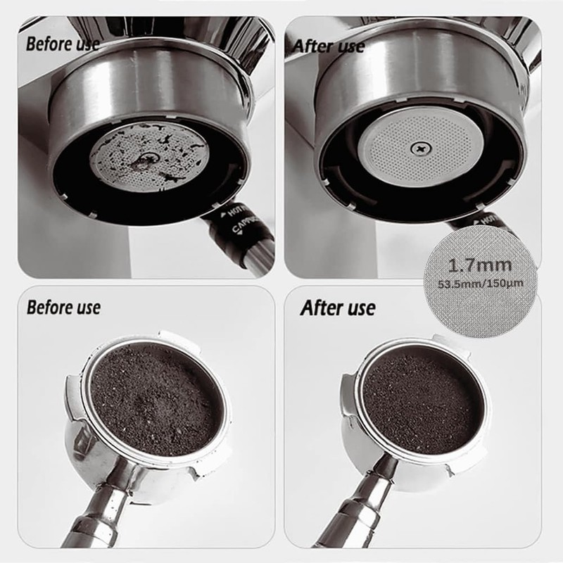 beiyaiey WDT Tools Espresso Puck Screen - 54mm Dosing Funnel