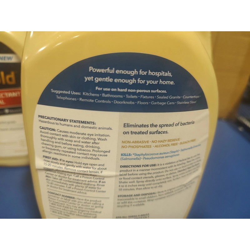 Monofoil D 6 Ea Microgold Dual Surface Hospital Grade Disinfectant