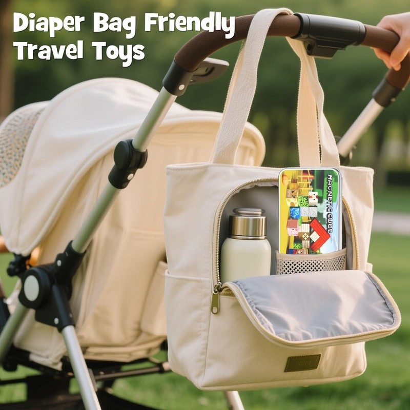 JSDKFJSA Mini Magnetic Blocks - 35 PCS Travel Magnet Building