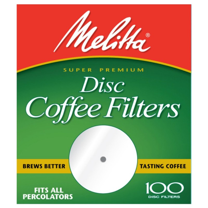 Melitta 3.5 Inch White Disc Coffee Filters (Pack of 2)