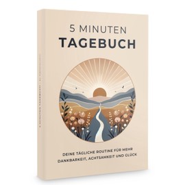 memoriecation memoriecation 5 Minuten Tagebuch - Dein Journal für mehr Dankbarkeit, Achtsamkeit und Glück - Tagebuch für Erwachsene, Dankbarkeitstagebuch, Achtsamkeitstagebuch für 5 bis 6 Minuten Journaling