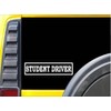 Student Driver Decal Vinyl Sticker|Cars Trucks Vans Walls Laptop| White