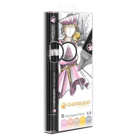 Chameleon Light Pastel Tones Set of 5 Pens Double Ended Alcohol-Based Markers