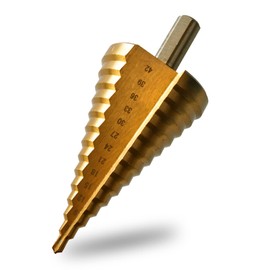 GothicBride Step Drill Bit 4-42 mm HSS Taper Drill 14 Steps Hole Drill Peeling Drill for Wood, Plastic, Soft Metal