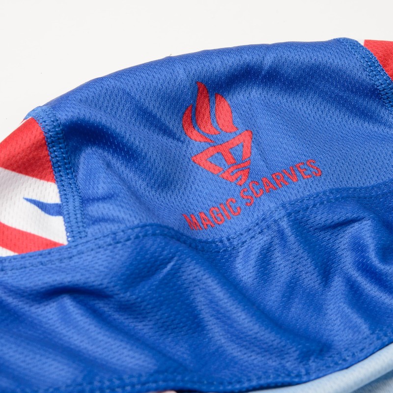 UK Flag Union Jack Bandana Adjustable Cap Sweat Absorbing Headscarf