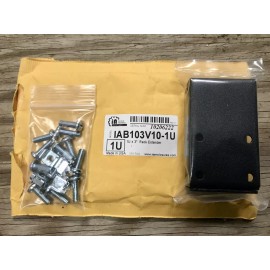 Universal 1U 3" Rack Extender, Black - IAB103V10-1U - IA Enclosures