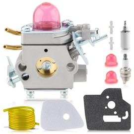 531127910 Carburetor Compatible with Husqvarna 130C 130L String Trimmer 330LK Straight Shaft Gas Trimmer with Air Filter Turn Up Kits, Fuel Line Filter Sets