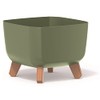 Prosperplast Gracia Square Flower Pot with Removable Legs Including Insert