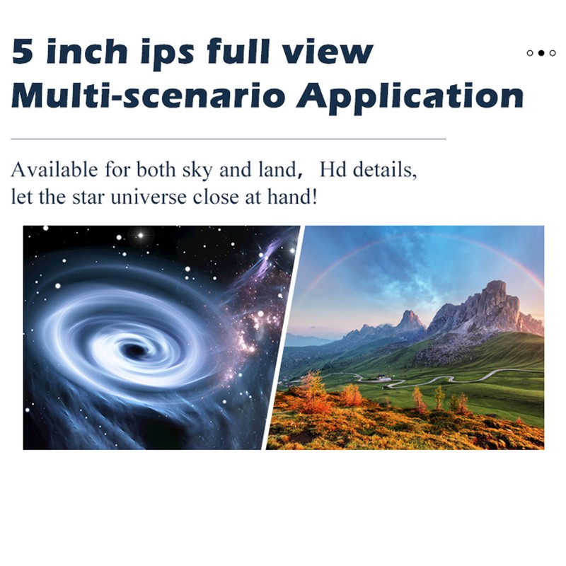 Telescope Electronic Eyepiece 5in HD Display CMOS Electronic Digital Telescope