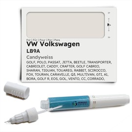Genuine Colors Paint Pen Candy White LB9A for VW Volkswagen Silver Golf Polo Passat Jetta Beetle Transporter Cabriolet Caddy Crafter Cabrio Sharan Tiguan Touareg Rabbit Scirocco Fox Touran Caravan Q3