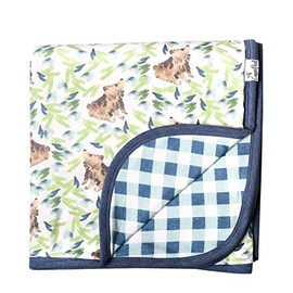 Large Premium Knit Baby 3 Layer Stretchy Quilt Blanket Bear by Copper Pearl