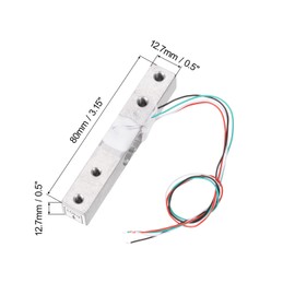 QUARKZMAN Set of 4 Digital Load Cell Weight Sensor 10 kg + HX711 Module Weighing Sensor 24 Bit Precision A/D Dual Channel for DIY Portable Electronic Kitchen Scale Kit
