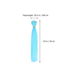 Totority 6Pcs Doll Hair Wefts, Doll Wig, Doll Straight Hair,DIY Doll Hair Crafts, Doll Hair Extensions Doll Making Arts Supplies