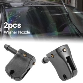 XYKEY 2Pcs Universal Washer Nozzle Jet Spray Clips Set Onto Wiper Arm 9mm/12mm Hook
