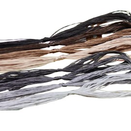 8PCS 20M Embroidery Thread Mulberry Silk Cross Stitch Threads Embroidery Floss for Sewing Knotting, Brown Tone