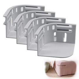 GZGRYTRC 4 Pcs Gray Bed Sheet Holder, Sheet Holders for Bedding, Fitted Sheet Clips, Secure Bed Sheets Firmly in Place, Sheet Holders with Lock Strips, Ideal for Home, Hotel, Dorm