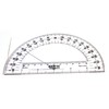 hand2mind Clear, Plastic, Student Math Protractor Set for Classroom (Pack