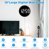 SZELAM Digital Wall Clock,10" Digital Clock Large Display with Remote