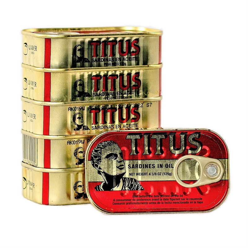 Titus Sardines Pack of 5 (5X125g)