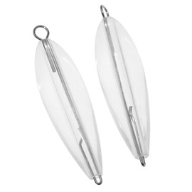 Lind Kitchen Slow Sinking Floating Pin Acrylic Slow Sinking Casting Aid Float Casting Kit 8g 6.4cm/2.5in Transparent LUYA Long Casting Steel Pin Casting Aid for Rivers Lakes Sea Fishing Fishponds