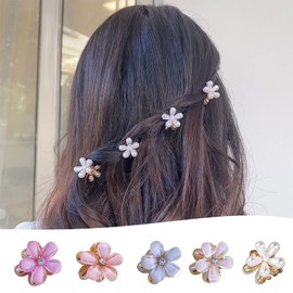 Hair Clips, Set of 10, Mini Flowers, Hair Accessories, Ladies, Cute Hair Clip, Hair Clip, Hair Clip, Hair Clip, Hair Clip, Pearl, For Kids, Girls, Women, Weddings, Graduation Ceremonies, School Ceremonies