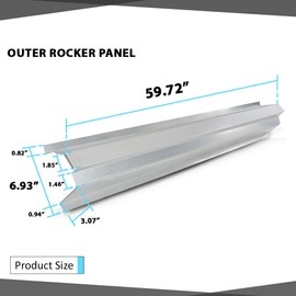 Outer Rocker Panels Left & Right Compatible with Dodge Caliber 4 Door 2007-2012