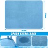 Hushee 2 Pack Extra Large Dish Drying Mat Microfiber Absorbent