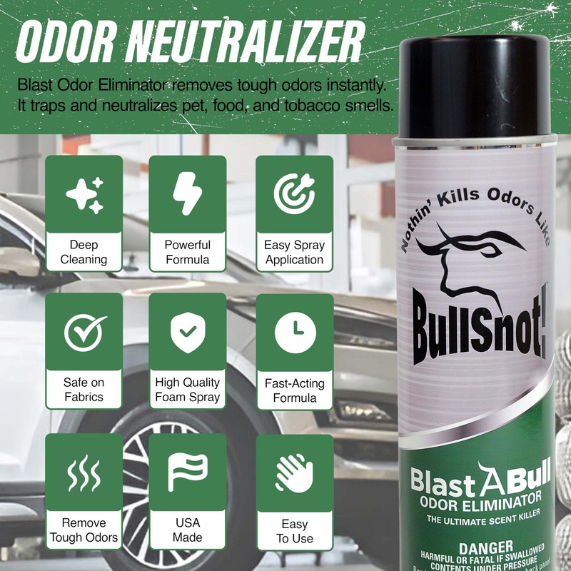 BullSnot Blast Odor Eliminator – Powerful Car & Home Smell