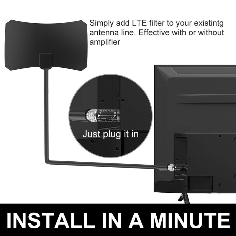LTE Filter for TV Antenna,Filters 4G 5G LTE Signal Reduces