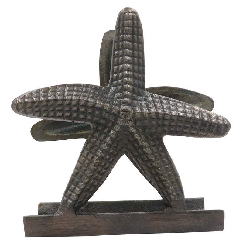 Nautical Starfish Lunch Napkin Holder Antique Brass By The Metal