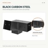 4x4 Pergola Bracket Kit, Carbon Steel 3-Way Slanted Connectors for