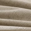 Joywell Linen Khaki Full Blackout Curtains 84 Inch Long 2