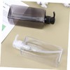 VICASKY 2 Pcs Refillable Pump Bottles Black Transparent Shampoo Containers