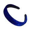 2.5cm Royal Blue Lightly Padded Plush Short Pile Velvet Headband