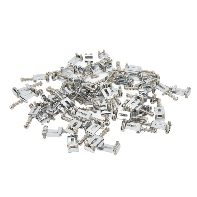 60Pcs Guitar Bridge Saddles Tuning Stability Silver No Burrs Easy