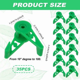 Pflanzenbieger für Wachstum und Formgebung – 35 Stück Pflanzen Trainingsclip Set für Pflanzenpflege und -gestaltung – Verstellbar, für Innen- und Außenbereich, für Blumen, Gemüse, Sträucher