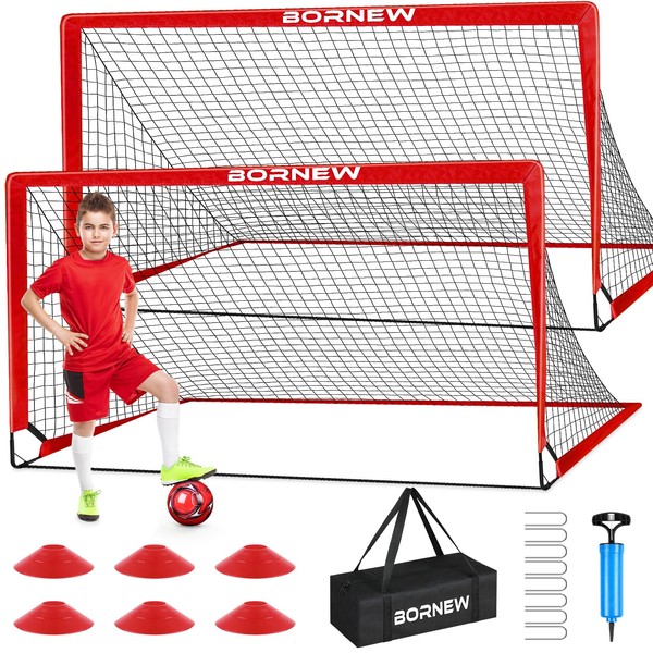 Kids Soccer Goal for Backyard Set - 2 Toddler Soccer