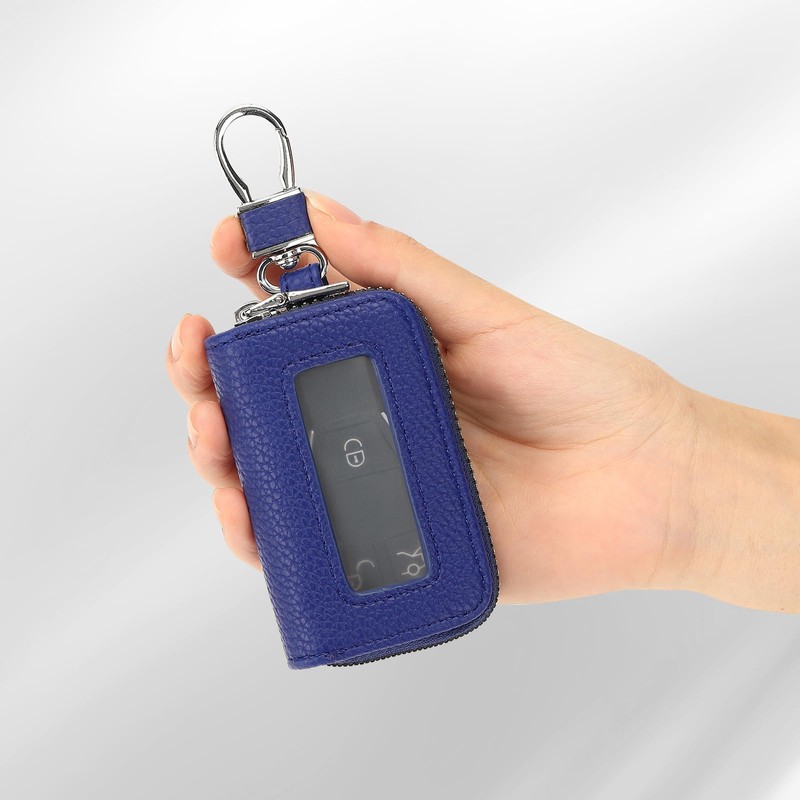 SENDEFN Universal Car Key Fob Case Leather Smart Remote Keychain