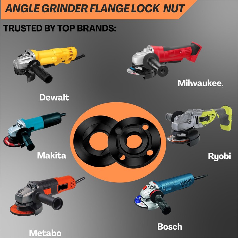 HOBEREROK Angle Grinder Wrench,Universal Adjustable & Nut Kit (5PCS) –