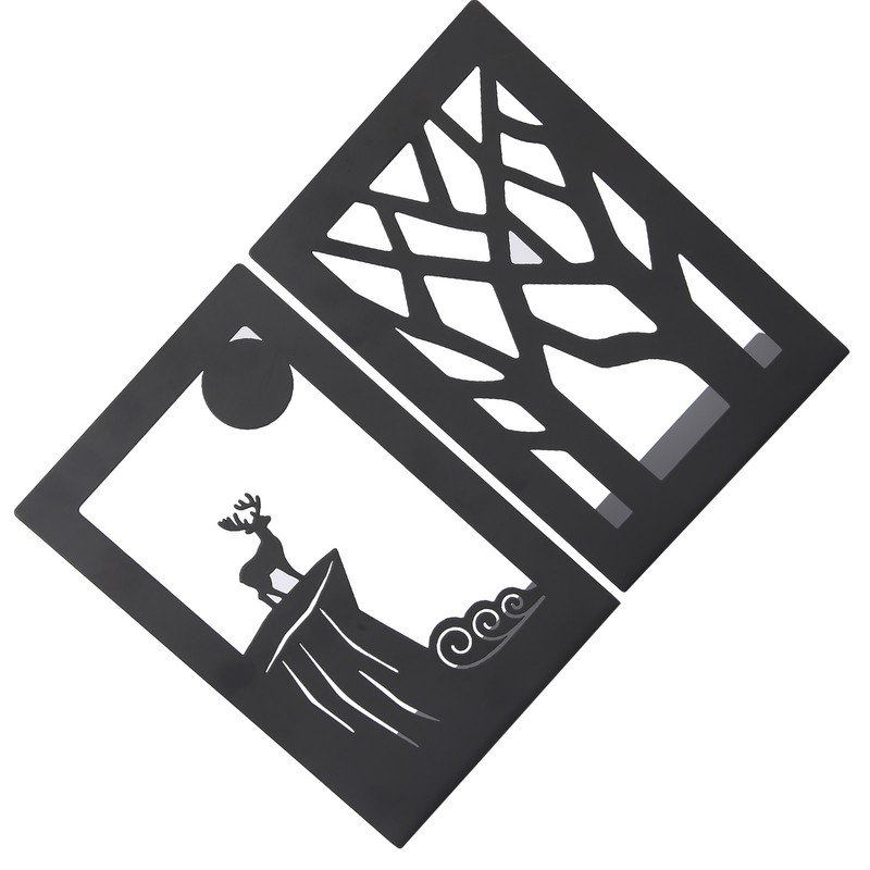 2pcs Metal Bookend Desktop Bookshelf Storage Book Documents Divider Craft