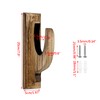 Wealrit 2 Pcs Wood Curtain Rod Brackets Wooden Drapery Rod