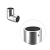sourcing map Rail Elbow Fitting 90 Degree 2-Way Zinc Alloy