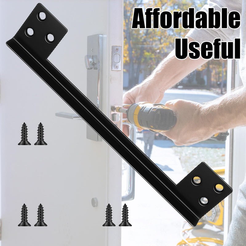 Door Latch Guard Plate, Outswing Door Security Heavy Duty Outswing